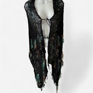 Y2K Crochet Vest Fairy Grunge Whimsy Goth Boho Hippie